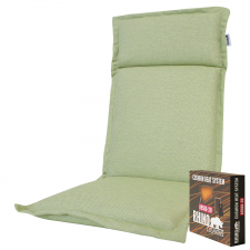 Warmtekussen hoge rug turin - Ribera twist green (waterafstotend en afritsbaar)