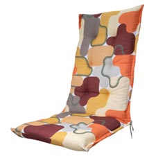 Tuinkussen hoge rug - Grafi bordeaux