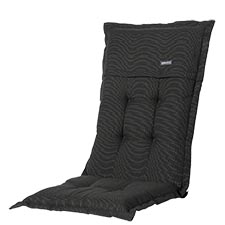 Tuinkussen hoge rug - Rib black