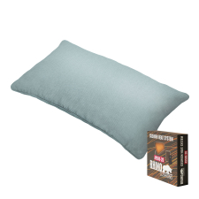 Warmtekussen sier 50x30cm - Canvas eco aqua (waterafstotend)