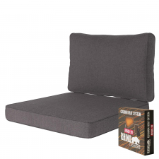 Warmtekussen Lounge Carré 60x60cm met rug 60x40cm - Lisboa Light grey