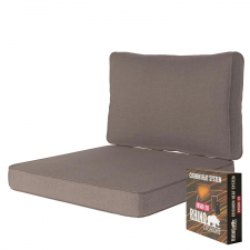Warmtekussen Lounge Carré 60x60cm met rug 60x40cm - Lisboa Sand