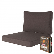 Warmtekussen Lounge Carré 60x60cm met rug 60x40cm - Lisboa Taupe
