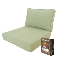 Warmtekussen Lounge Carré 60x60cm met rug 60x40cm - Lisboa Pistachio (waterafstotend)