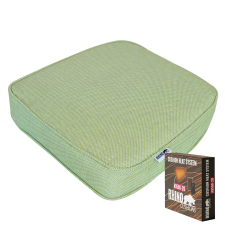 Warmtekussen wicker universeel 46x48cm - Ribera twist green (waterafstotend)