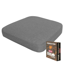Warmtekussen wicker universeel 48x48cm - Lisboa Dark grey (waterafstotend)