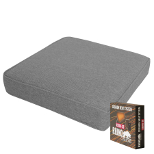 Warmtekussen zit carré 40x40cm - Lisboa Dark grey (waterafstotend)