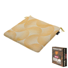Warmtekussen universal 40x40cm - Napels rondo mustard (waterafstotend)