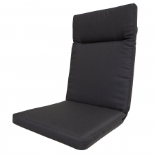 Tuinkussen hoge rug Florida - Ribera dark grey (waterafstotend)