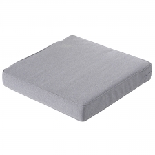 Loungekussen premium 60x60cm carré -  Manchester light grey (waterafstotend)