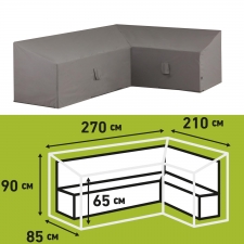 Loungesethoes 270x210x65/90cm rechts