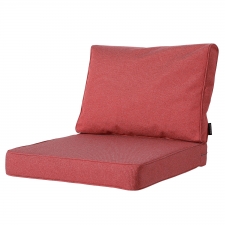 openbaring navigatie optocht Loungekussen premium zit en rug 60x60 carré - Manchester red  (waterafstotend) - Tuinkussenshop.nl