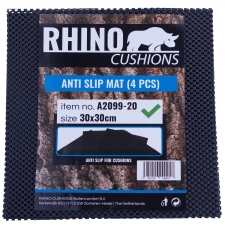 Anti-slipmat zwart 30x30cm Rhino (set van 4)