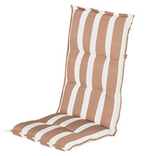 Tuinkussen hoge rug - Roma cappuccino