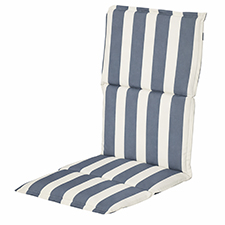 Textileenkussen hoge rug - Roma Graphite blue