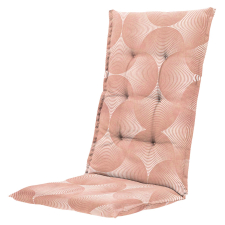 Tuinkussen hoge rug - Napels rondo salmone (waterafstotend)