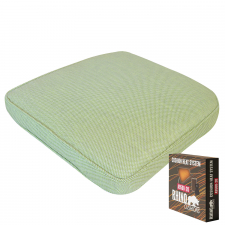 Warmtekussen wicker omni 50x50cm - Ribera twist green (waterafstotend)