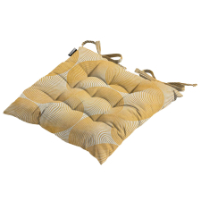 Zitkussen Toscane 46x46cm - Napels rondo mustard (waterafstotend)